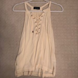 lace up tank